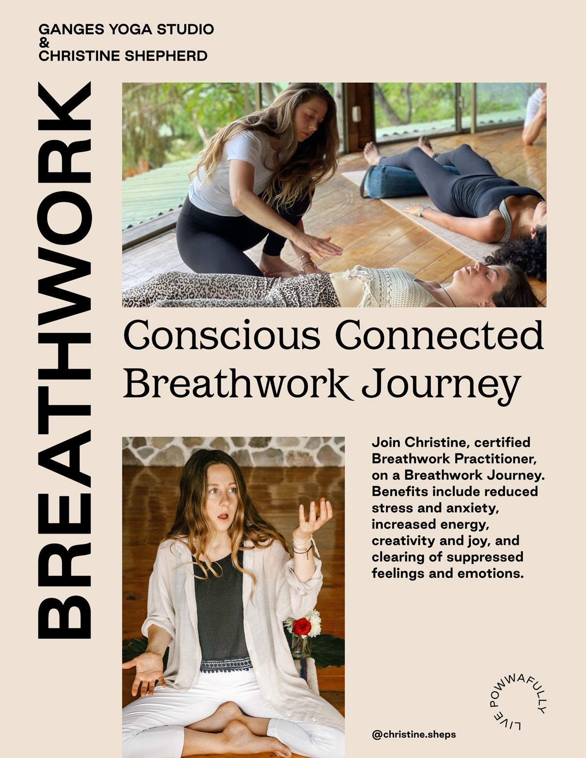Breathwork class poster