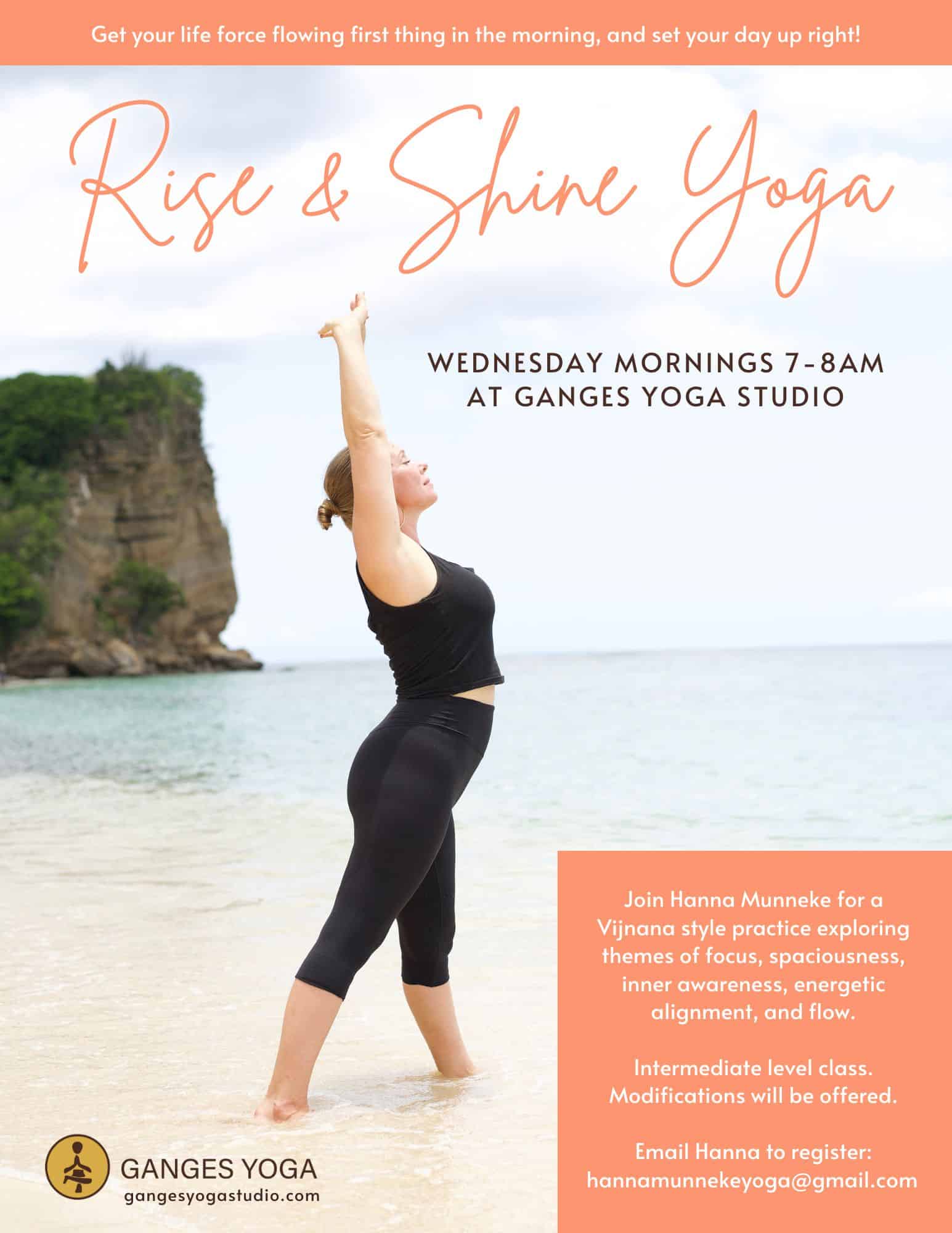 Rise and Shine Yoga Poster