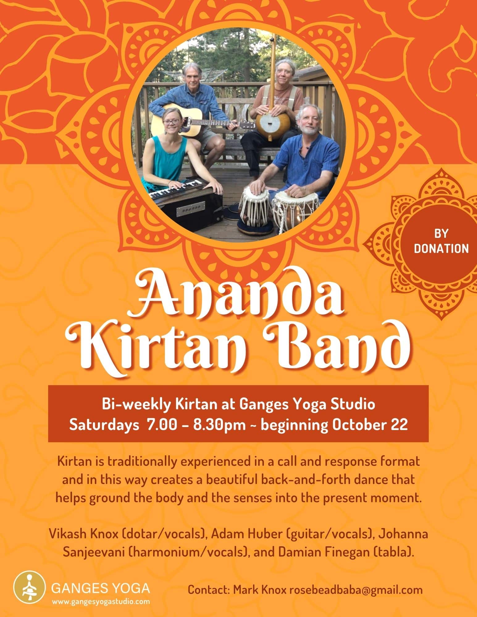 Ananda Kirtan Band poster