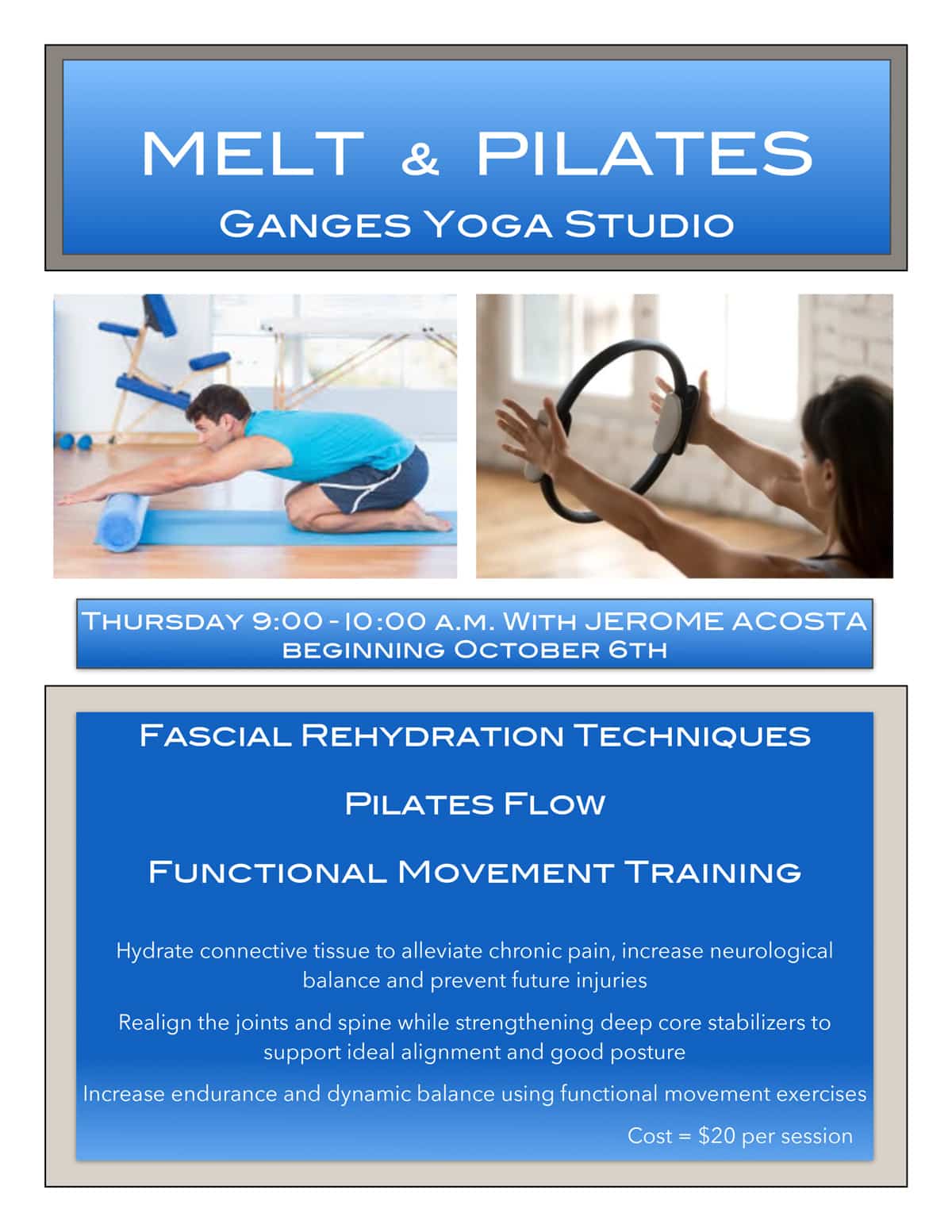 Melt Pilates poster