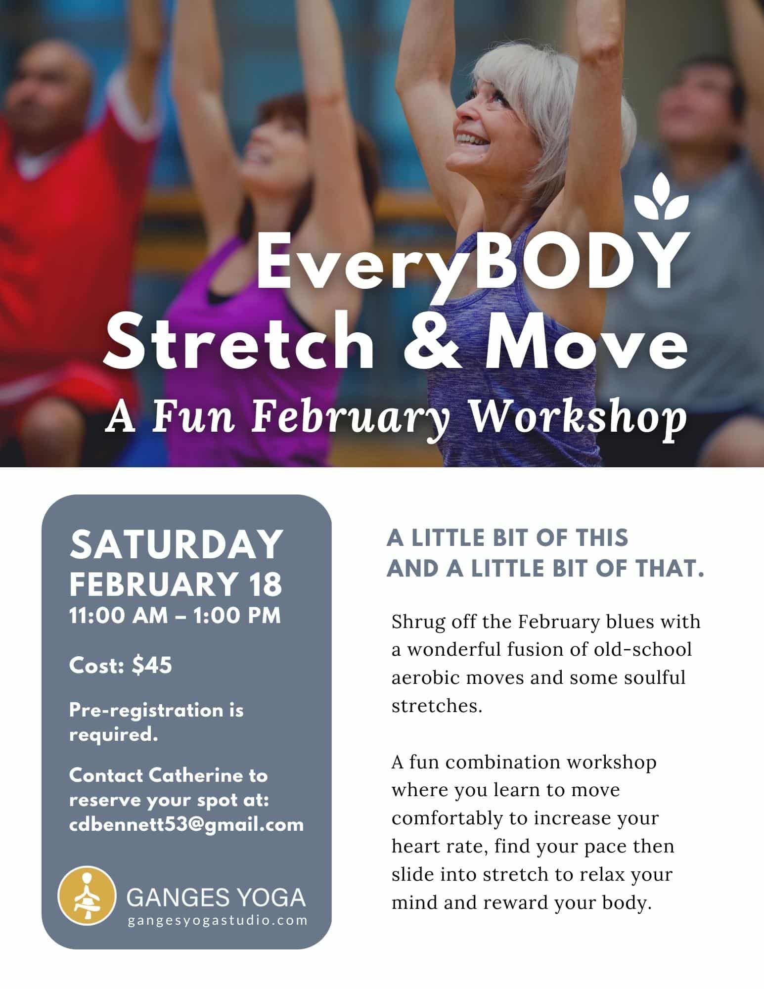 EveryBody Stretch  & Move Workshop poster