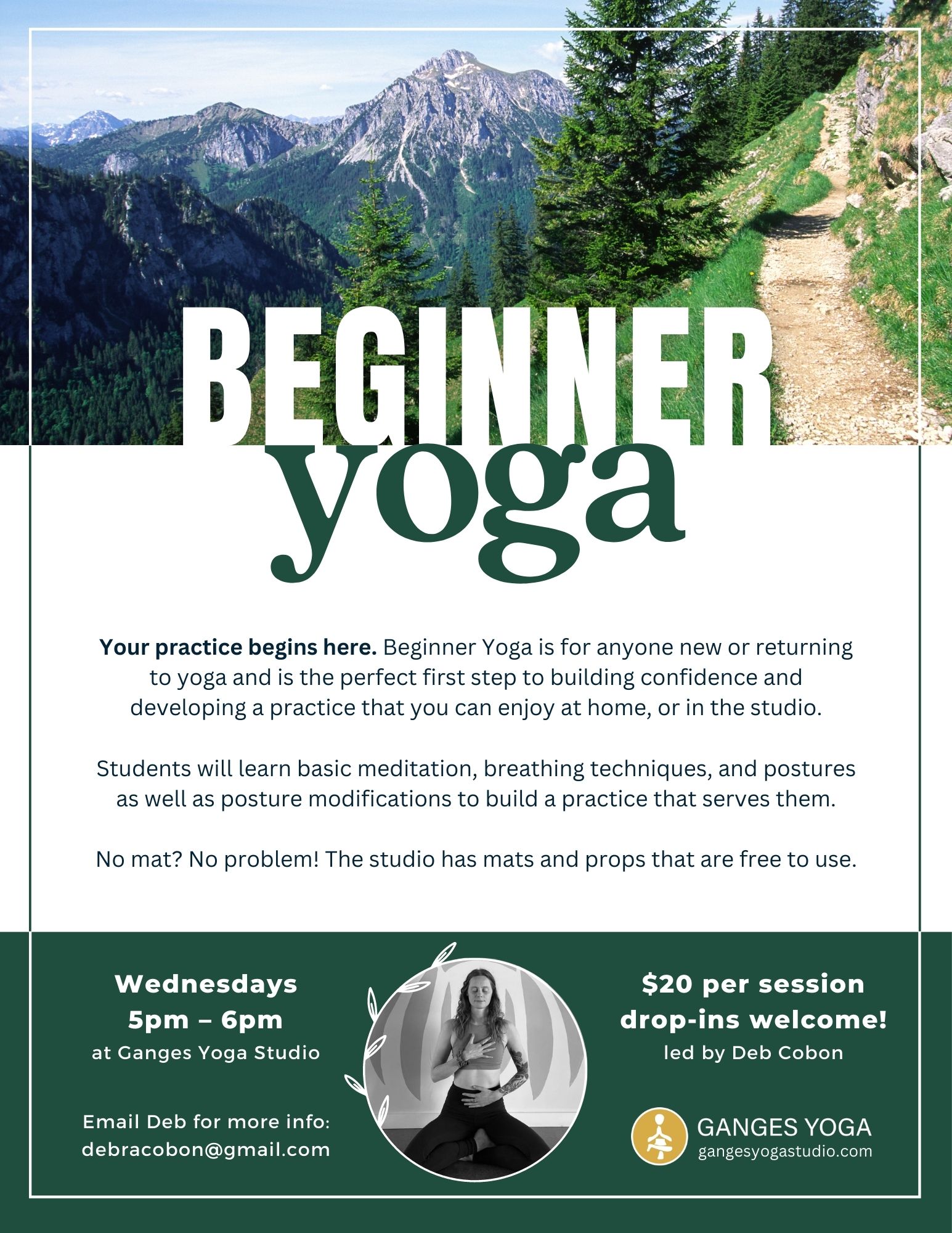 Beginner Yoga poster