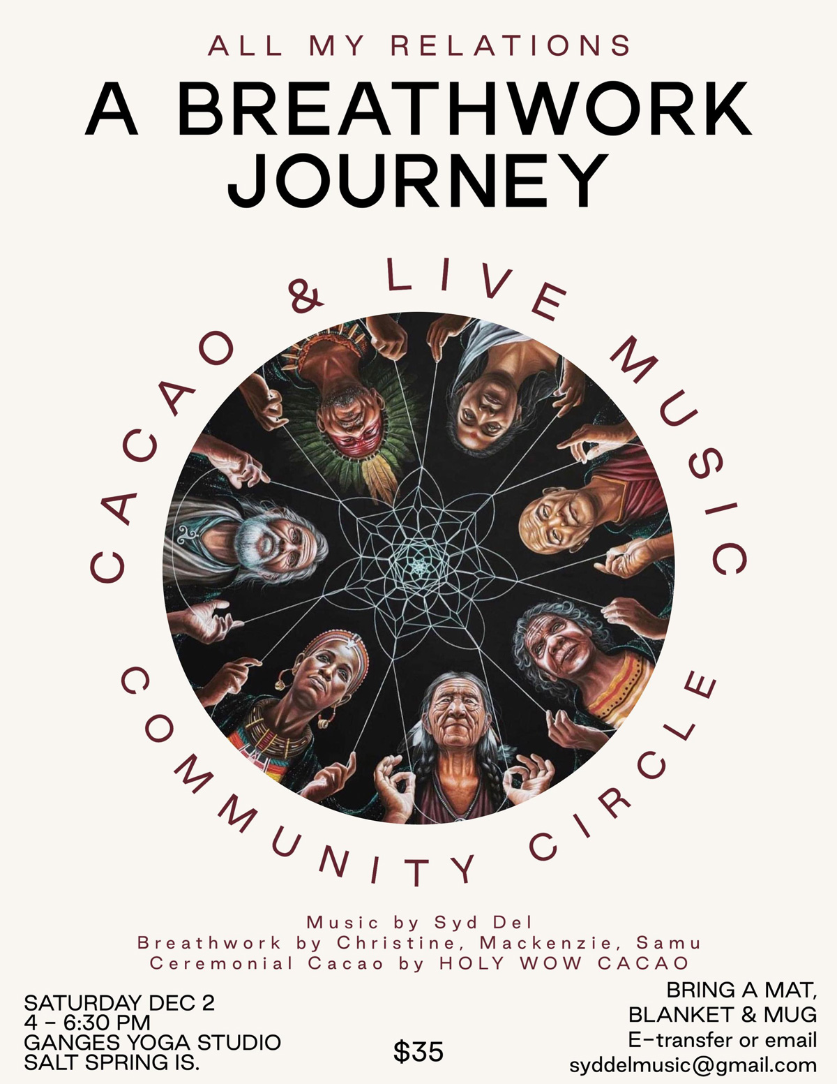 Breathwork Cacao & Community Ceremony poster